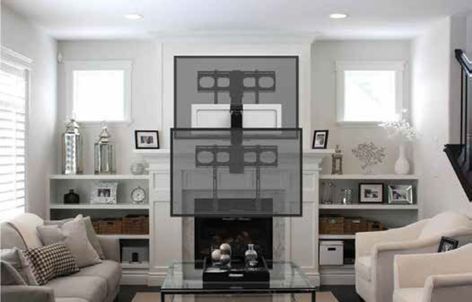 Image placeholder title How To Mount Tv On Stone Fireplace, Wall Mounted Mamtel Fireplace, Tv Wall Interior Design, Tv Floating Shelves Ideas Tv Walls, Pull Down Tv Mount Over Fireplace, Pull Down Tv Mount, Barn Door Tv Mount, Tv Mount Over Fireplace, Wall Mount Console And Wall Mount Fireplace