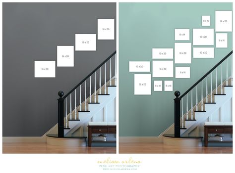 melissa-arlena-staircase-picture-wall-design-102 Staircase Picture Wall, Picture Wall Staircase, Decoration Cage Escalier, Stairway Picture Wall, Stairway Pictures, Foto Scale, Staircase Gallery Wall, Stairway Photos, Wall Staircase