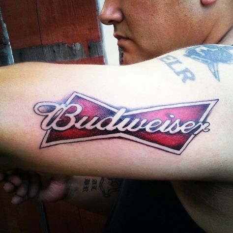 Budweiser Budweiser Tattoo Ideas, Budweiser Tattoo, Beer Tattoos, Awesome Tattoos, Tat Ideas, Tattoos Ideas, Tattoo Idea, Temporary Tattoos, Tattoo Images