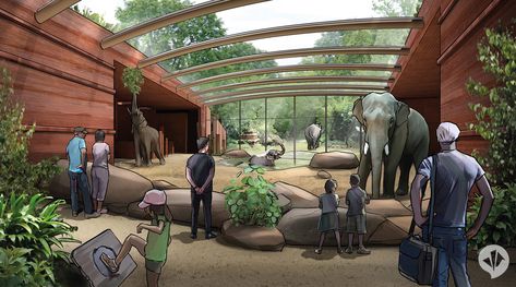 Zoo Berlin Strategic development plan | danpearlman Zoo Exhibit Design, Zoo Exhibit, Elephant Zoo, Zoo Project, Zoo Architecture, City Zoo, Zoo Park, Zoological Garden, Planet Coaster