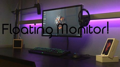 DIY monitor mount without VESA. Check out the full project https://www.youtube.com/attribution_link?a=hmYe2buV-bU&u=%2Fwatch%3Fv%3DwLBvV-g9S-Y%26feature%3Dshare Don't Forget to Like Comment and Share! - http://ift.tt/1HQJd81 Diy Monitor Mount, Monitor Mount Diy, Bedroom Workstation, Nomadic Living, Monitor Arm, Vesa Mount, Monitor Mount, Desk Ideas, Ham Radio