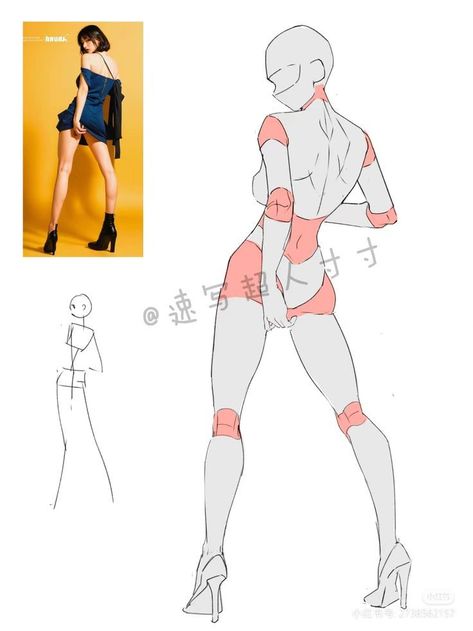 Great Modern Minimalist Portrait Dynamic Back Poses, Standing Art Reference Poses, Thigh Up Pose Reference, Laid Down Pose Reference, Crouching Pose Reference Perspective, Behind Pose Reference Drawing, Cool Action Poses Reference Drawing, Body Types Women Reference, Front And Back Pose Reference