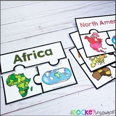 Teaching Continents Kindergarten, Continent Preschool Activities, Montessori Continents Activities, Continents Ks1, Ocean And Continents Activities, Continent Activities For Preschool, Continents For Preschoolers, Geography First Grade, Continent And Oceans Activities