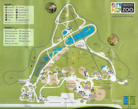 Henry Doorly Zoo Map - 2011 - ZooChat Zoo Map, Community Signs, New Media, North America, Map, Media, History