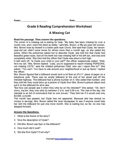 Unseen Passage In English For Class 5, Grade 6 Reading Comprehension, Grade 6 Reading, Igcse English, Unseen Passage, Sixth Grade Reading, 4th Grade Reading Worksheets, English Comprehension, Grammar Work