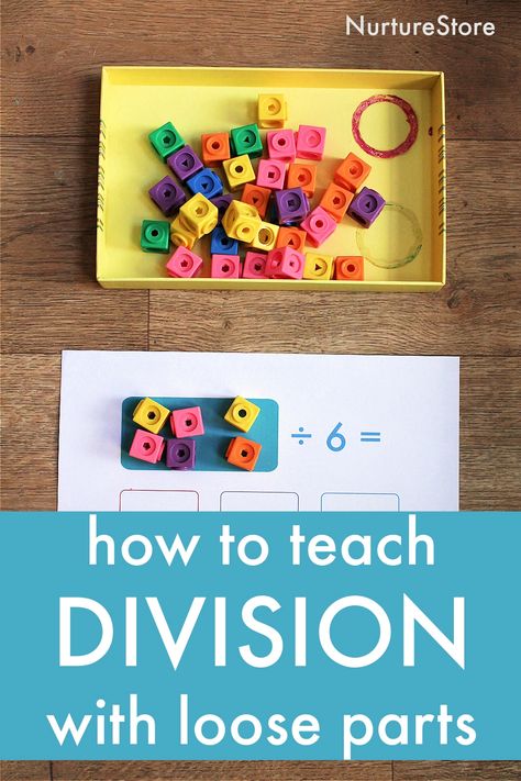 Division With Manipulatives, Math Division Activities, Division Manipulatives, Division Activities 3rd Grade, Division Craft, How To Teach Division, Division 3rd Grade, Third Grade Division, Teach Division