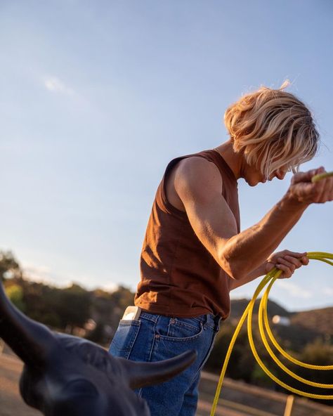 Jen Landon on Instagram: “Rope time 📸 @_jeffersonwhite” Jen Landon, Yellowstone Series, September 2022, Dream Life, New Hair, Cute Hairstyles, Montana, Tv Series, Movie Tv