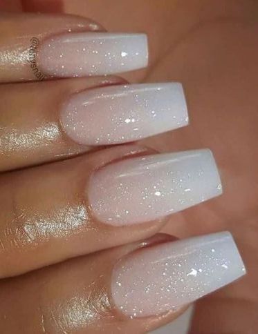 Transparent Nail Polish, Unghie Sfumate, Transparent Nails, Nails Design With Rhinestones, Bridal Nails, Prom Nails, Coffin Nails Designs, Matte Nails, Nail Polish Colors