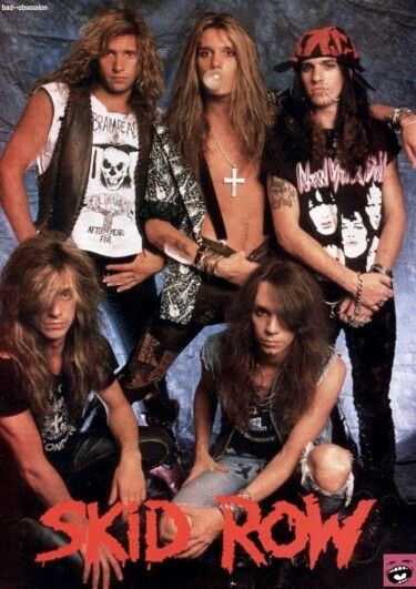 I love skid row sooo much! Fave band ever!!!! ❤ Aero Smith, Skid Row Band, 80's Hair, 80s Hair Metal, 80s Heavy Metal, Look 80s, 80s Rock Bands, Rock Boys, Hair Metal Bands