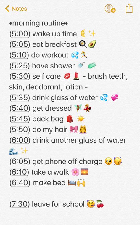 school morning routine ✨💞 Beauty Routine Schedule, Routine School, Morning School, School Routine For Teens, Middle School Hacks, Morning Routine School, Morning Routine Checklist, School Morning, After School Routine