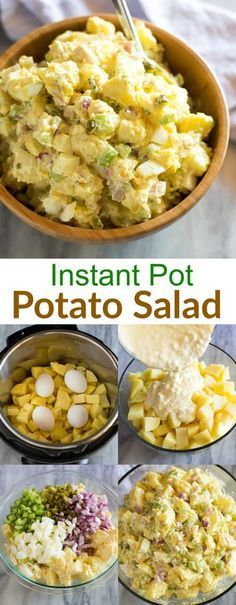 Instant Pot Potato Salad, Salad Cobb, Mayonnaise Dressing, Pot Recipes Easy, Potato Salad Recipe, Diner Recept, Steamer Basket, Salad Pasta, Best Instant Pot Recipe