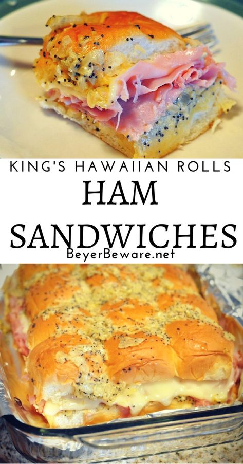 Hawaiian Roll Ham Sandwiches, Mels Kitchen Cafe, Hawaiian Sandwiches, Perfect Ham, Ham Sandwich Recipes, Mels Kitchen, Hawaiian Roll Sandwiches, Ham Sliders, Hawaiian Roll Sliders