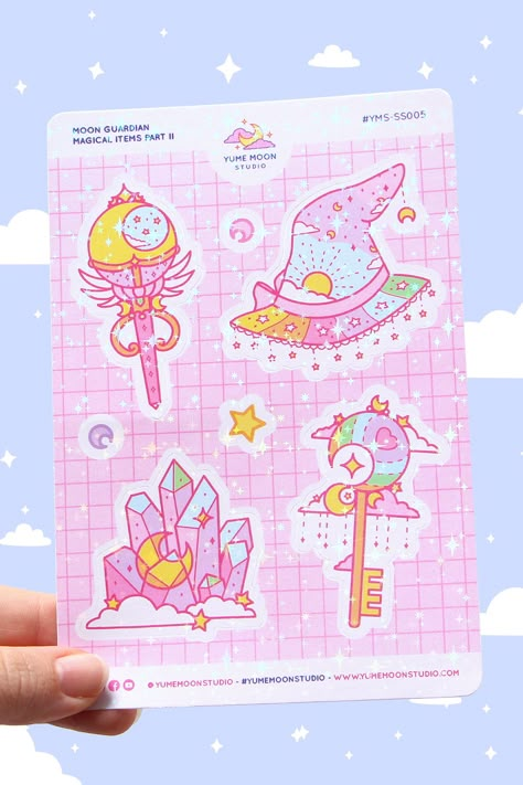 Cute Sticker Sheet Aesthetic, Sticker Sheet Layout, Sticker Sheet Design, Sticker Sheets Aesthetic, Sticker Sheet Aesthetic, Magical Stickers, Sticker Sheet Ideas, Kawaii Sticker Sheet, Cute Sticker Sheets