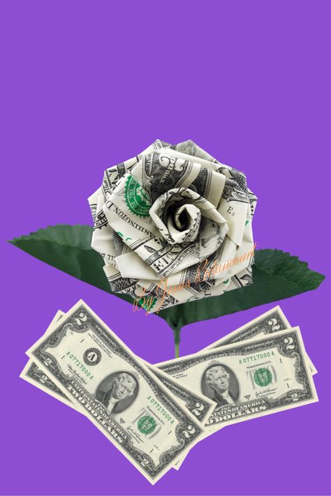 Money Rose Diy How To Make, Diy Money Roses How To Make, How To Make A Money Rose Bouquet, Money Roses Bouquet Dollar Bills Diy, Dollar Roses How To Make A, How To Fold Money Into A Flower, Folding Paper Money Dollar Bills, Make Flowers Out Of Money, Roses Made Out Of Money