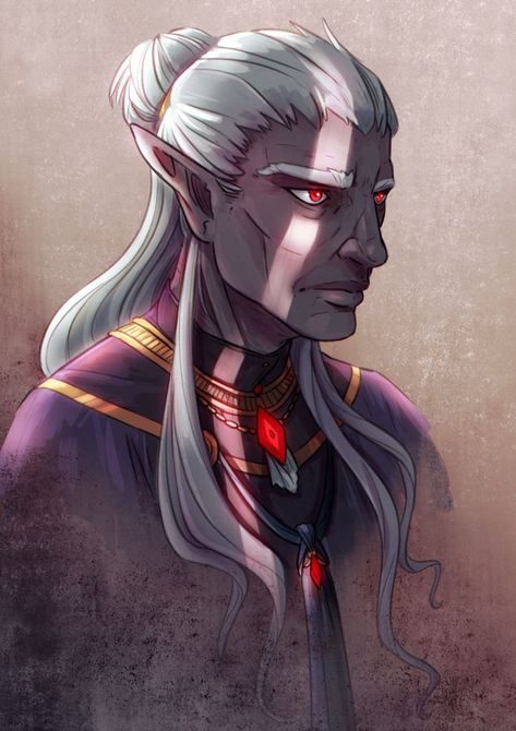 Old Drow Dnd, Old Elf Dnd, Drow Artificer, Artificer Armorer, Drow Male, Old Elf, D&d Online, D D Races, Dnd Elves