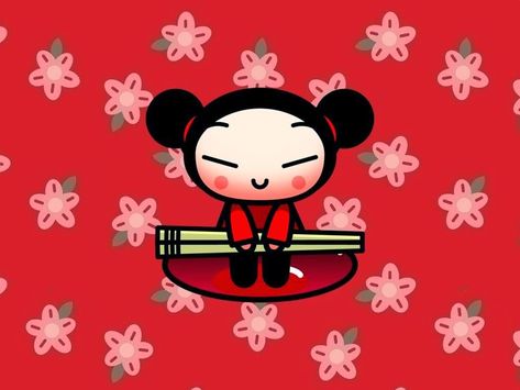 Pucca: Free Printable Image. Korean Girls Names, Flash Animation, Android Theme, Printable Image, Funny Love, Cute Pokemon, Animation Series, Betty Boop, Free Printables