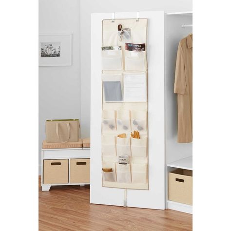 Small House Organization, Small Bedroom Storage, Over The Door Organizer, Creative Bedroom, Door Organizer, Pocket Organizer, Declutter Your Home, Door Storage, Functional Furniture