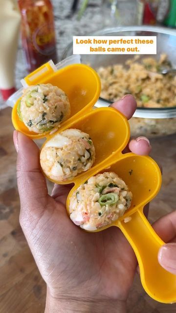 Crab Rice Balls, Crab Rice, Rice Mold, Kewpie Mayo, Sushi Recipes Homemade, Amazon List, Spicy Crab, Sushi Recipes, Rice Balls