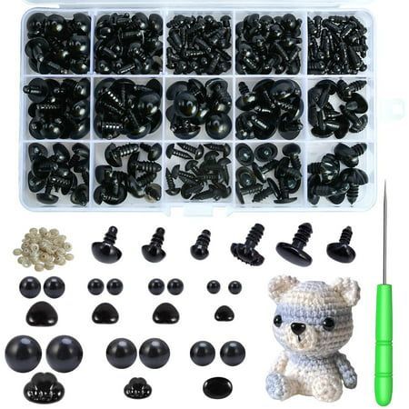 Jesot Safety Eyes and Noses, 462Pcs Black Plastic Stuffed Crochet Eyes with Washers for Crafts Easy crochet toys #easycrochettoys #crochet #crochettoy #crochetpattern #crochetpatterns 5.524 Bear Eyes, Amigurumi Eyes, Dog Noses, Stuffed Crochet, Animal Noses, Animal Eyes, Crochet Eyes, Crochet Tools, Doll Eyes