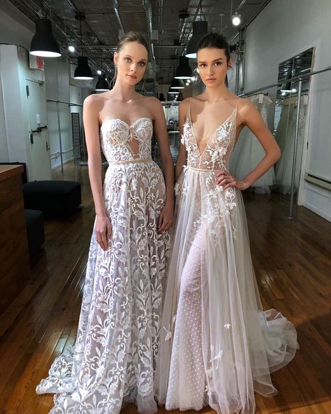 MUSE by berta on Instagram: “MUSE beauties #bts ❤️ #Musebyberta” Fairytale Wedding Dresses, Muse By Berta, Blush Wedding Gown, Wedding Dresses Vera Wang, Pinterest Wedding, Sheer Wedding Dress, Fairy Tale Wedding Dress, Stylish Wedding Dresses, Wedding Beauty