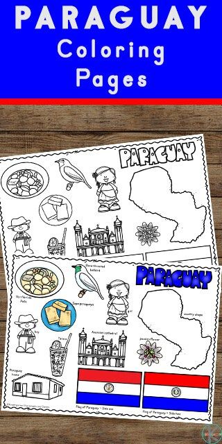 Children will have fun learning about Paraguay and its culture with this FREE Printable Paraguay Coloring Page for preschool, pre k, kindergarten, first grade, 2nd grade, 3rd grade, 4th grade, and 5th grade kids. Multicultural Education, Japan For Kids, Preschool Spanish, Country Study, Free Worksheets For Kids, Preschool Play, Geography For Kids, Homeschool Lesson Plans, Kids Printables