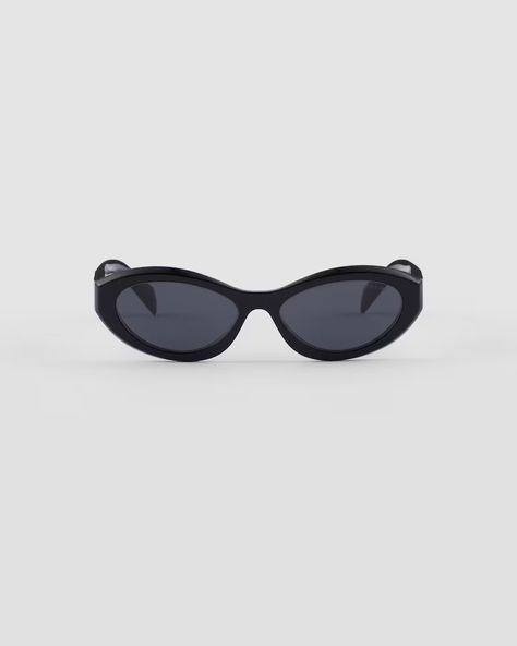 Women's Sunglasses | PRADA Prada Sunglasses Women, Prada Symbole Sunglasses, Prada Sunnies, Re Edition Prada, Italian Designers, Prada Glasses, Gray Lenses, Mens Travel, Designer Glasses