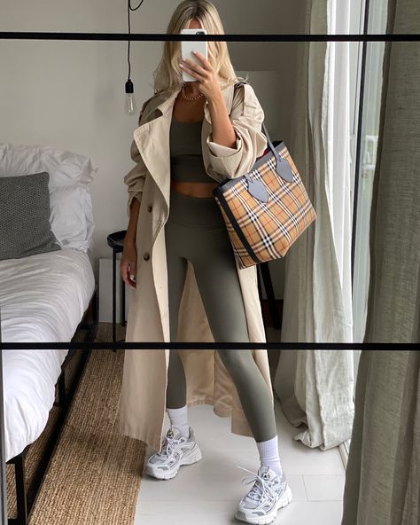 Adanola - Georgia Lennon Leggings Outfit Casual, Autumn Fits, Legging Outfits, Green Leggings, Athleisure Outfits, Sporty Outfits, Urban Chic, Airport Outfit, Looks Style