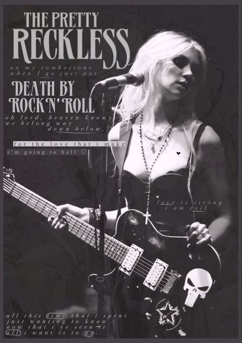 Taylor Momsen Poster, Avril Lavigne Poster Vintage, Pretty Reckless Aesthetic, The Pretty Reckless Poster, Taylor Momsen Aesthetic, Avril Lavigne Poster, Rockstar Poster, Rock And Roll Aesthetic, Grunge Posters