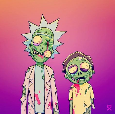 now that 31 days of halloween has officially kicked off, what is everyone watching this month?  #rickandmorty Zombie Rick And Morty, Halloween Rick And Morty, Rick And Morty Halloween, Wallpaper Rick And Morty, Rick And Morty Image, Rick And Morty Tattoo, Rick And Morty Drawing, Rick And Morty Quotes, Zombie Cartoon