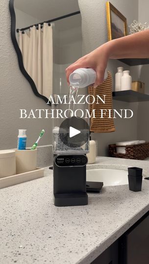 14K views · 1.1K reactions | ⭐️⭐️⭐️⭐️⭐️ amazon bathroom find 

This automatic mouthwash dispenser has lasted me almost a year now and still so convenient and sleek 🤩🙌🏽 on major sale today- comment LINK to shop #amazonfinds #homehacks #homeorganization | Nadira Kurtic Mouthwash Dispenser, Amazon Bathroom, Future Apartment Decor, Future Apartment, Mouthwash, Home Hacks, Apartment Decor, Home Organization, A Year