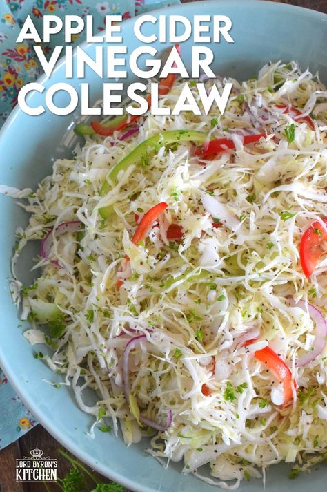 Coleslaw For Fish Tacos, Apple Cider Vinegar Coleslaw, Opalescent Sapphire, Coleslaw Dressing Recipe, Cabbage Slaw Recipes, Vinegar Coleslaw, Coleslaw Recipe Easy, Slaw Dressing, Cabbage Salad Recipes