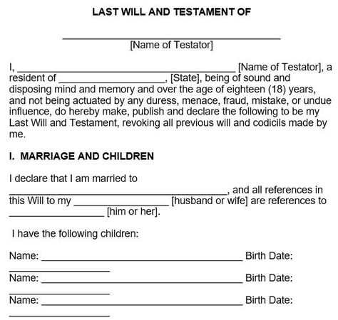 Last will and Testament Templates Will And Testament Templates, Last Will And Testament Forms Templates Free Printable, Last Will And Testament Forms Templates, Last Will And Testament Printable, Wills And Estate Planning, Obituaries Ideas, Moving To Another State, When Someone Dies, Obituaries Template