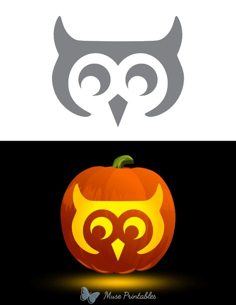 Owl Pumpkin Carving Ideas, Easy Owl Pumpkin Carving, Owl Pumpkin Carving Stencil, Owl Pumpkin Stencil, Easy Pumpkin Stencils, Advanced Pumpkin Stencils, Advanced Pumpkin Carving Templates, Free Printable Pumpkin Carving Stencils, Owl Carved Pumpkin