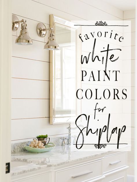 White paint colors can be tricky. Sharing the BEST white paint to use when painting shiplap. #whitepaintcolors #shiplap #fixerupper #modernfarmhouse #whitepaint #paintcolors Farmhouse White Paint Colors, Farmhouse White Paint, Painting Shiplap, Interior Paint Colors Schemes, Shiplap Wall Diy, Ship Lap, Diy Tumblr, Farmhouse White, Best White Paint