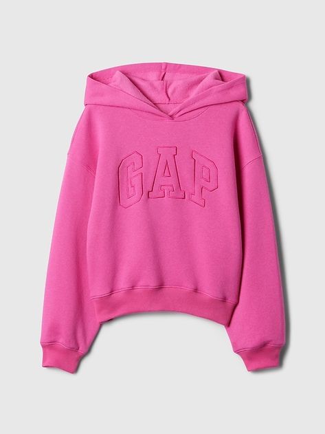 Pink Gap Hoodie, Gap Clothes, Preppy Items, Pink Nike Hoodie, Hot Pink Hoodie, Nike Shoes Women Fashion, Hoodie Gap, Gap Outfits, Outfit Pieces