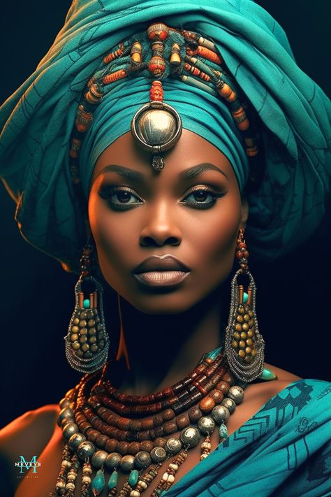 Exotic Woman Face, African Woman Photography, African Portraits Art, African Art Paintings, Afrocentric Art, Africa Art, Afro Art, African American Art, African Beauty