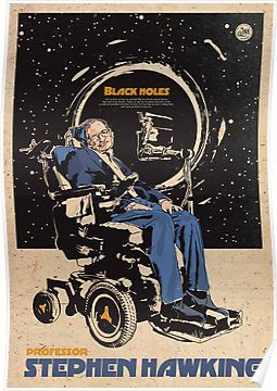 Stephen Hawking Art, Steven Hawking, Physics Poster, Science Artwork, Science Gallery, Astronomy Science, Graphic Poster Art, Stephen Hawking, Space Science