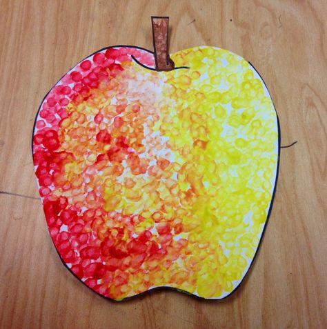 First graders will begin learning about how plants grow and develop next week. I usually do apple trees with red, glittery apples but I thought I would try something different this year. We are goi... Kindergarten Apple Art Project, Apple Art Projects, How Plants Grow, September Art, Apple Craft, Fall Art Projects, Apple Art, Georges Seurat, Elementary Art Projects