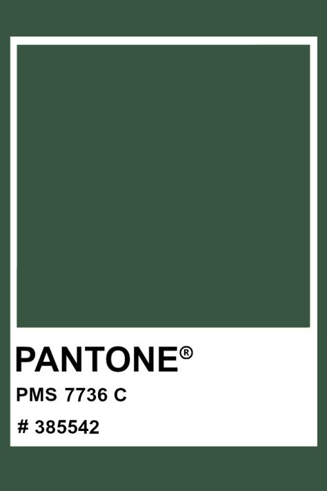 PANTONE 7736 C #pantone #color #PMS #hex Pantone Green, Pantone Matching System, Pantone Colours, Pantone Color Chart, Geometry Triangles, Color Knowledge, Pantone 2020, House Colours, Pantone Palette