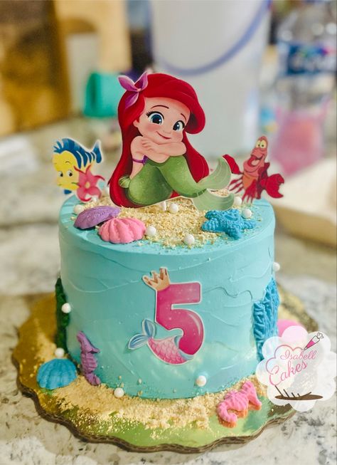 Tom And Jerry Cake, Disney Princess Birthday Party, Ariel Birthday, Christmas Holiday Cake, Disney Princess Birthday, Under The Sea Party, Mermaid Theme, Princess Birthday Party, Pink Cake