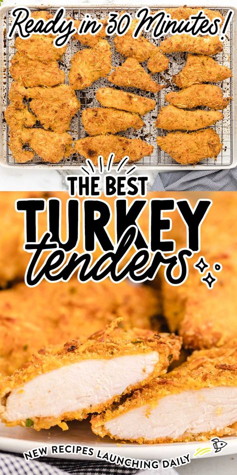 Turkey Tenders Recipes Ovens, Turkey Tenders Recipes, Turkey Filet Recipes, Turkey Tenderloin Recipes, Best Easy Dinner Recipes, Fast Snack, Turkey Tenderloin, Turkey Breast Recipe, Fried Turkey