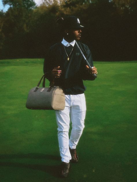 Golf valley is a photoshoot done by artist @bbyferns on instagram. This was her first debut to editorial photoshoots. Model: Zeondre William Follow the artist on instagram for more @bbyferns #tylerthecreator #asaprocky #photography #aesthetic #editing #fashion #minimalist Golf Photoshoot, Golf Pictures, Golf Photography, Golf Inspiration, Aesthetic Editing, Golf Brands, Fashion Minimalist, Golf Wear, Photography Aesthetic