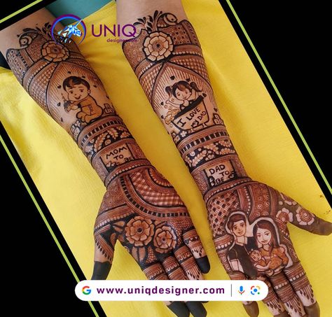 Pregnancy Mehndi Design, Baby Shower Mehandi Designs, Baby Shower Mehndi Designs Hand, Bridesmaid Mehendi, Baby Shower Mehendi Designs, Baby Shower Blouse, Baby Shower Mehandi, Marwari Mehndi Design, Baby Shower Mehndi