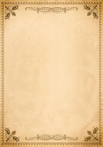 Premium Photo D50 Vintage Paper Printable Free, Old Paper Texture, Free Paper Printables, Scrapbook Printables Free, Vintage Paper Printable, Ornate Border, Book Review Template, Vintage Border, Gold Wallpaper Background