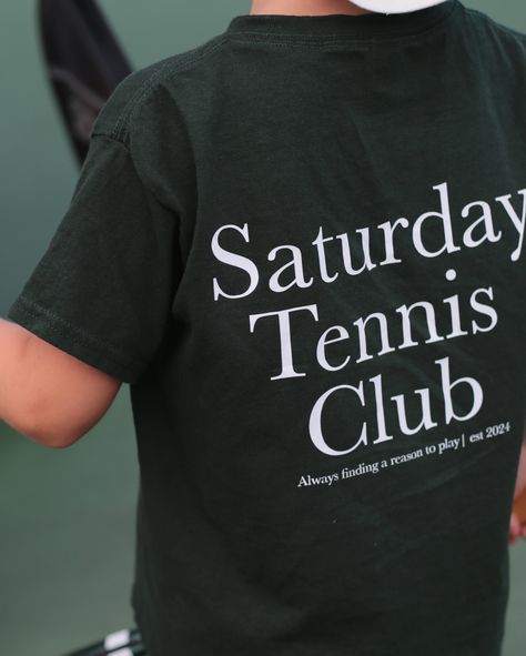 Saturdays are for Tennis! Tag someone you would want to be playing with! Tennis Club Tshirt, Tennis Tshirts Design, Tennis Shirts Designs, Casablanca Tennis Club, Racquet Club, Tennis Outfit, Tennis Shirt, Boxing Club, Tennis Tshirts