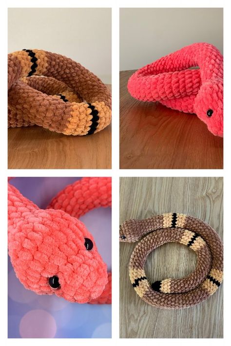 Crochet Python Pattern Free, Crochet Snake Plush Pattern, Snake Plushie Pattern, Crocheted Snake Patterns Free In English, Crochet Snake Pattern Free Large, Giant Snake Crochet Pattern Free, Crocheted Snake Pattern, Crochet Snakes Free Pattern, Amigurumi Snake Free Pattern