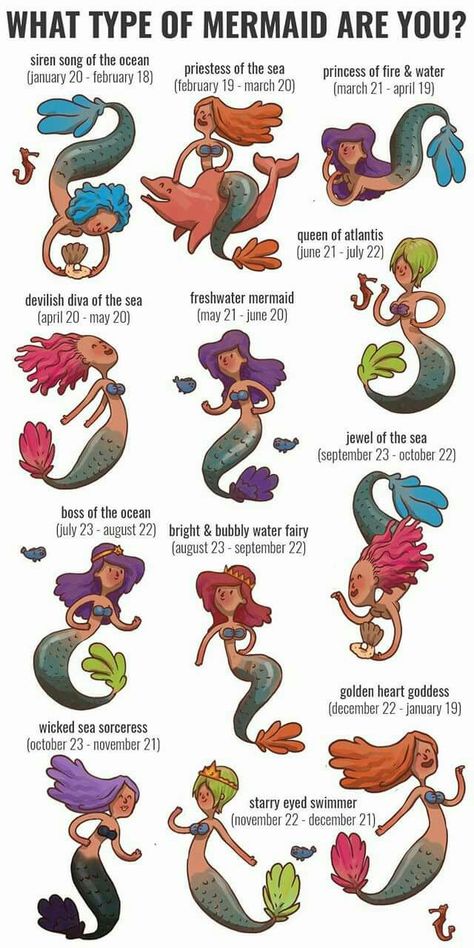 Wicked sea sorceress Small Zodiac Tattoos, Tattoos Silly, Freshwater Mermaid, Silly Matching Tattoos, Mermaid Signs, Types Of Mermaids, Draw A Mermaid, Drawing Mermaid, Feminine Shoulder Tattoos