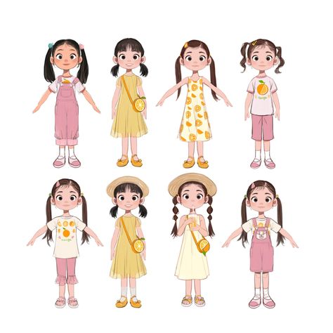 ArtStation - A Jeju Story _character_rough concept sohyun childhood Kids Character Design, Animation Concept Art, Illustration Example, Children's Book Characters, Short Animation, Children Sketch, Comic Book Art Style, Character Model Sheet, Story Characters