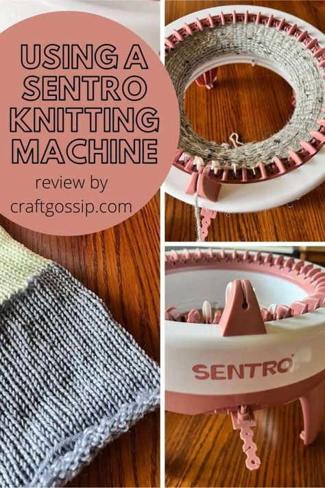 The Sentro Knitting Machine is a crank-powered knitting machine that allows you to make tubes and flat panels using worsted weight and lighter yarn. It’s easy to set up — you just have to add the feet and the tension … Read More... Knitting Machine Patterns Free, Loom Knitting Patterns Hat, Knit Christmas Ornaments, Circular Knitting Machine, Knitting Machines, Knitting Machine Patterns, Knit Machine, Loom Knitting Patterns, Knitting Machine Projects