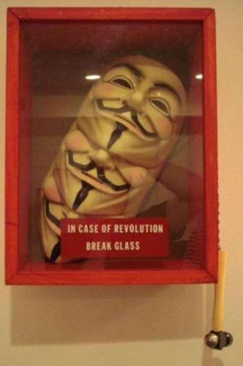 In case of revolution ... - Imgur V Pour Vendetta, V For Vendetta Mask, V For Vendetta, Guy Fawkes, Street Marketing, Melodrama, Nerd Alert, Geek Out, The 5th Of November